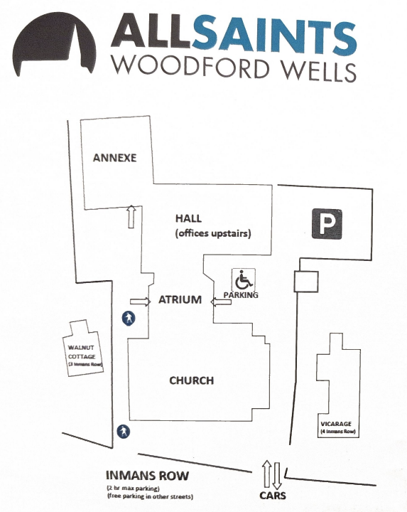 All Saints Church Site Map